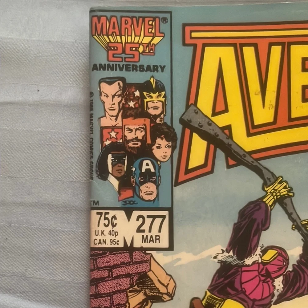 Marvel The Avengers Comic - Red, Blue, Yellow Cover